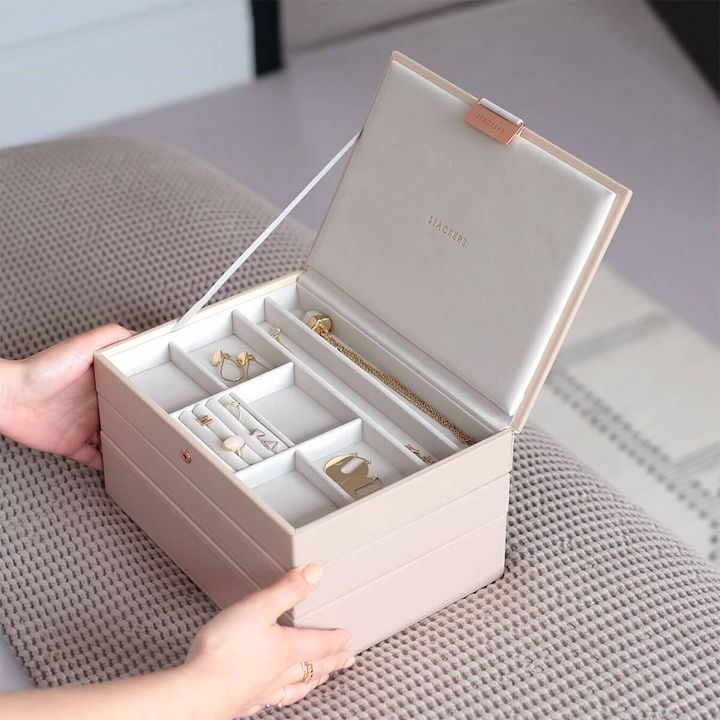 Image représentant le coffre de rangement pour bijoux Blush Pink